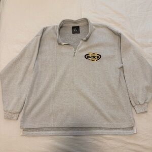 Vintage Brock University Corduroy Quarter Zip Sweater